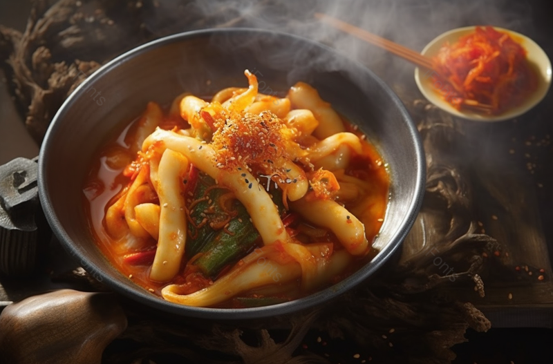 特色美食韩式炒年糕辛辣食物拍摄,高清,摄影图,摄影图片,图片大全,摄影图免费下载